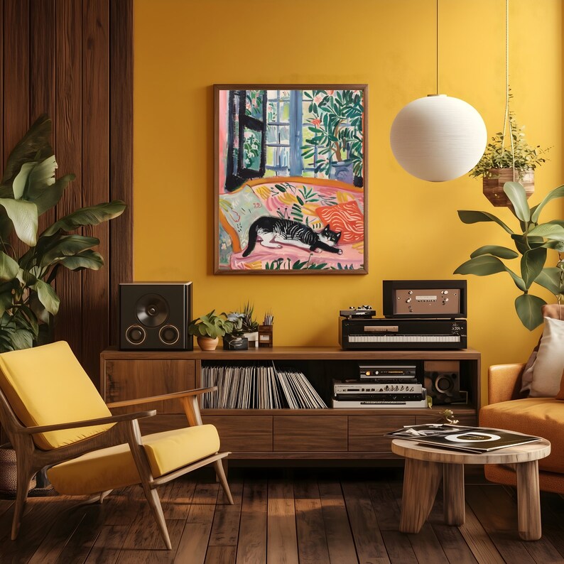 Henri Matisse Print, the Cat Art, Matisse Poster, Gallery Wall Art