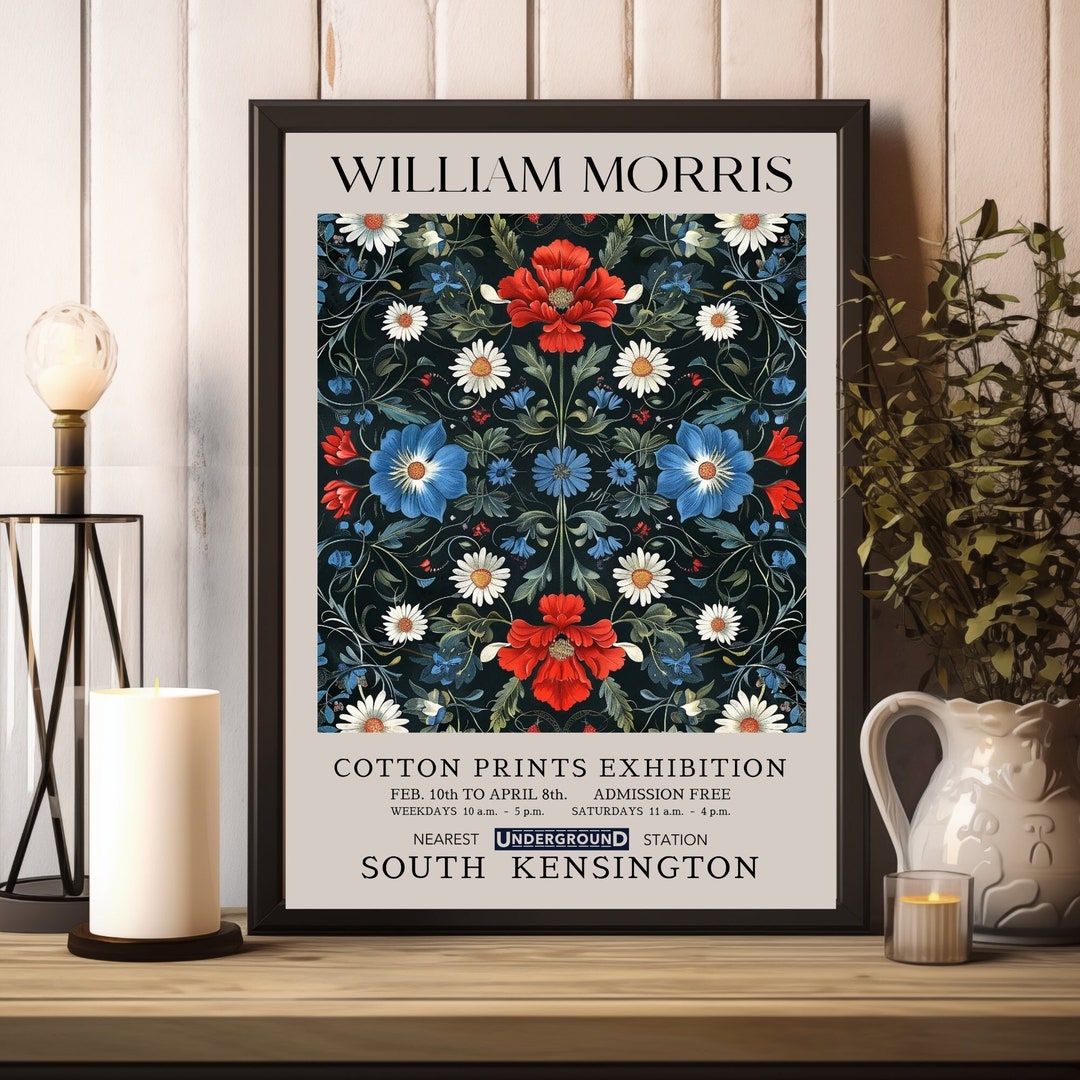 William Morris Prints, William Morris Exhibition Print, William Morris ...