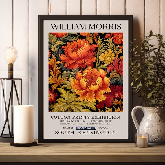 William Morris Print, William Morris Exhibition Print, William