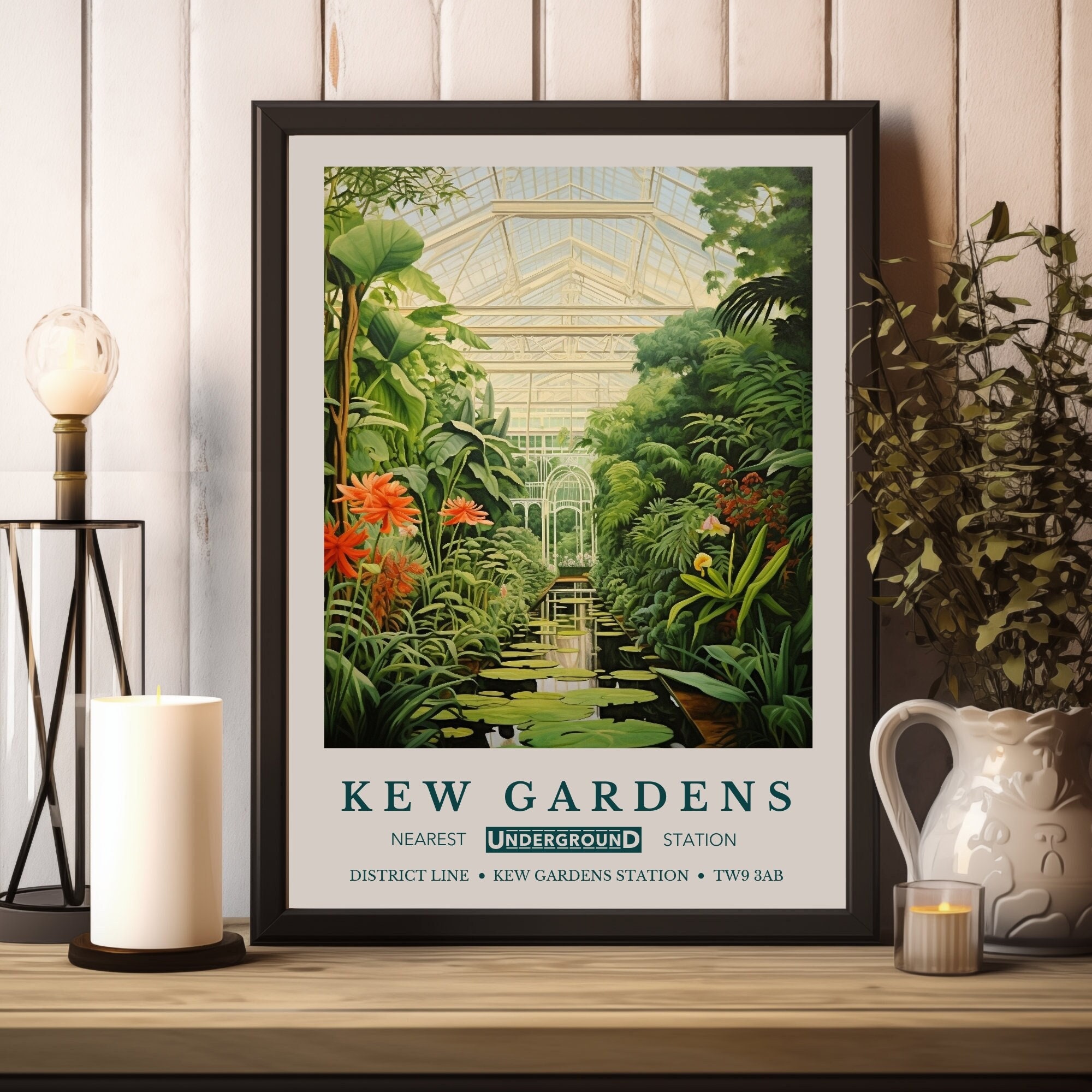 Kew gardens poster - Etsy 日本