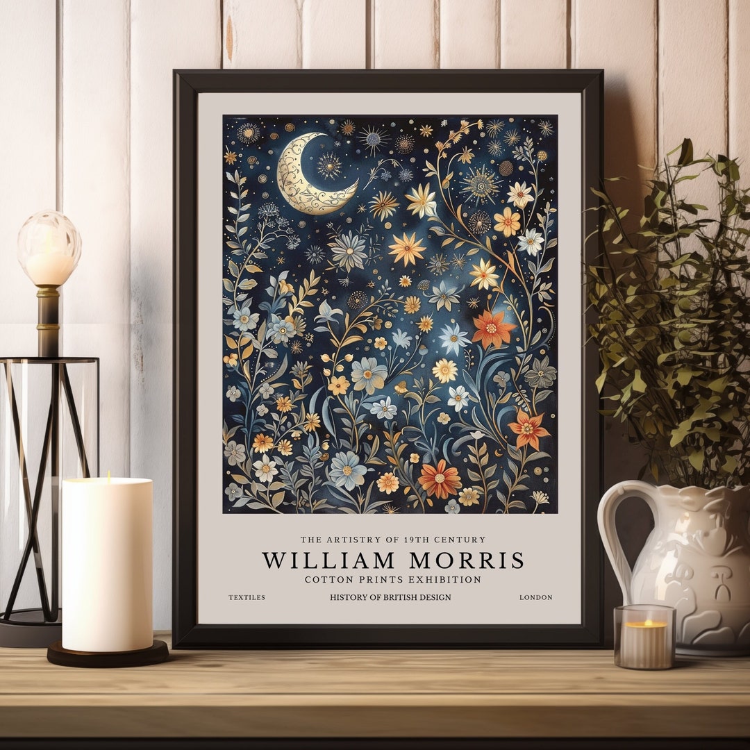 William Morris Print, William Morris Exhibition Print, William Morris ...