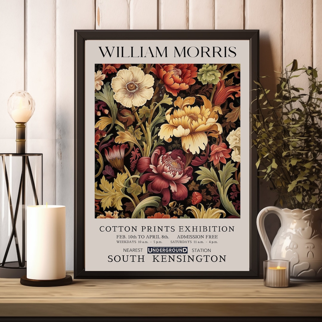 william morris print ties