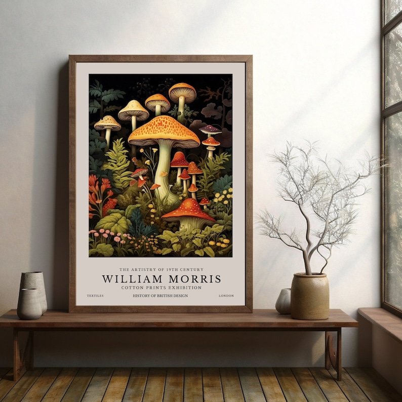 William Morris Print, William Morris Exhibition Print, William Morris ...
