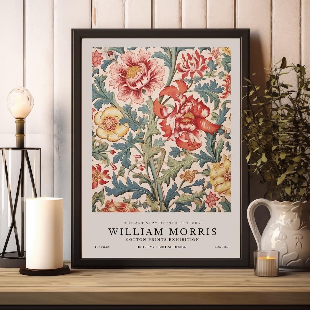 William Morris Print, William Morris Exhibition Print, William Morris ...