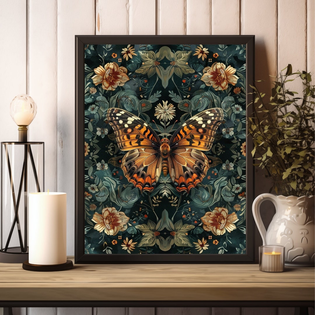 Butterfly William Morris Print, William Morris Exhibition Print ...