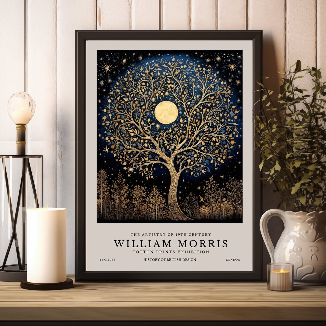 William Morris Print, William Morris Tree of Life Poster, William