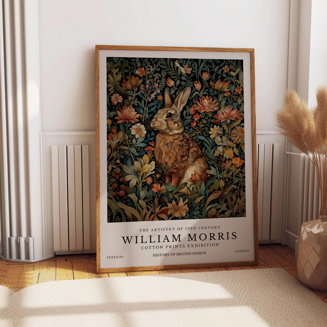 William Morris Print, William Morris Exhibition Print, William Morris ...