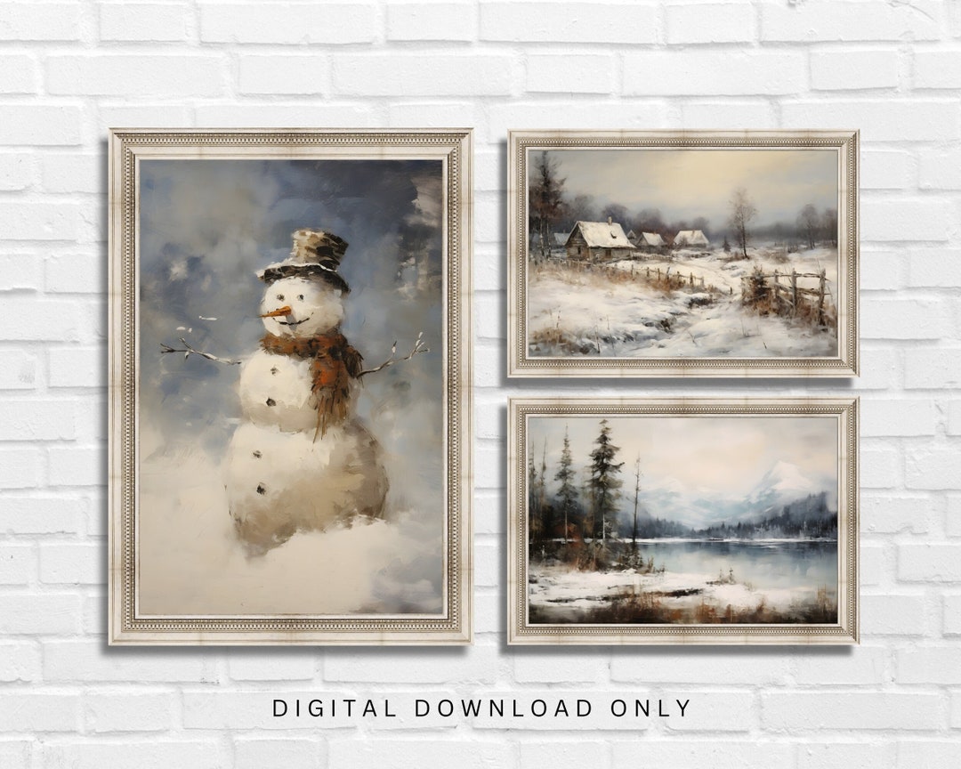 Christmas Gallery Wall Prints Set of 3 Christmas Printables, Christmas ...