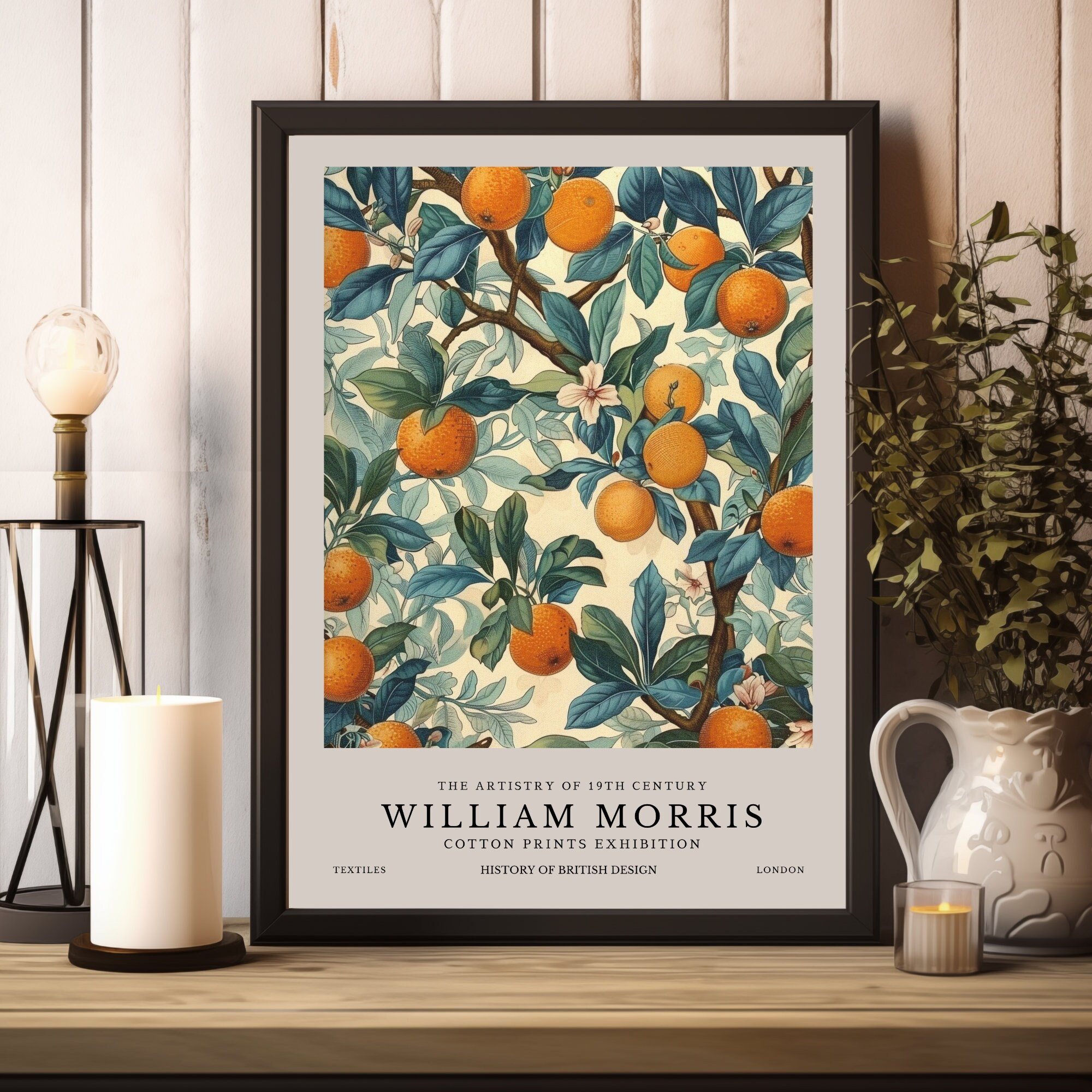 美品1979年オリジナルNaggo Morris Jah WillExplain Buy William Morris Orange Tree Print, William Morris Exhibition