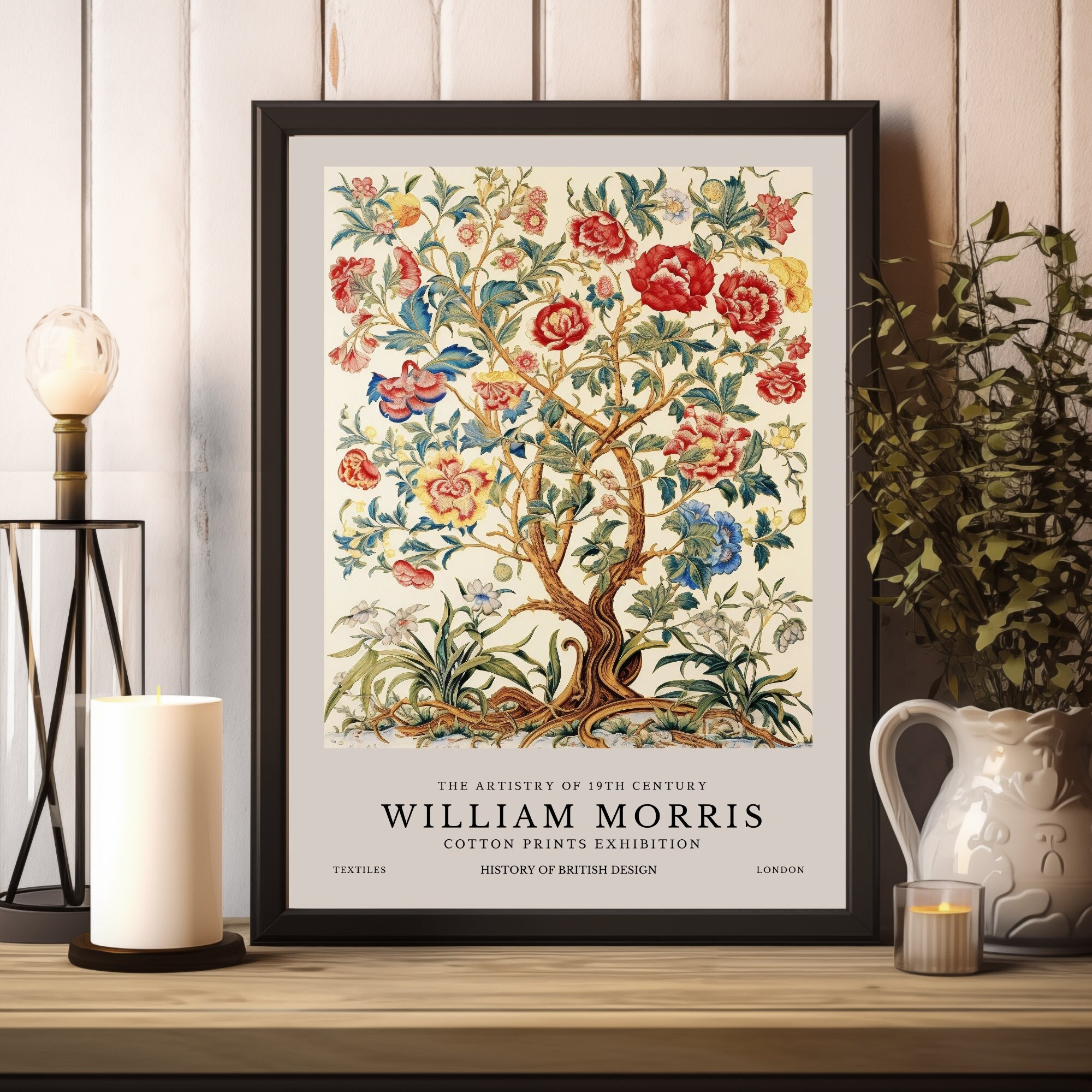 William Morris Tree of Life Print, William Morris Poster, William