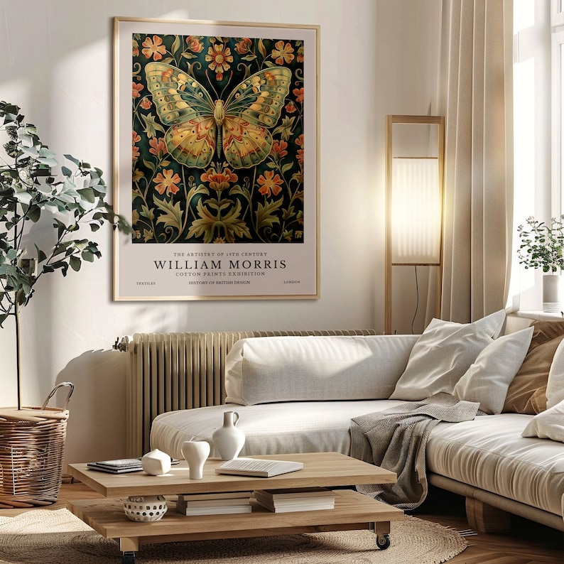 William Morris Print, William Morris Exhibition Print, William Morris ...