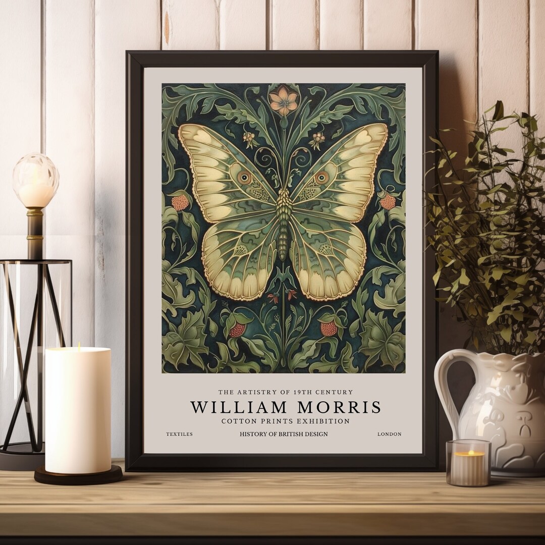 William Morris Print, William Morris Exhibition Print, William Morris ...