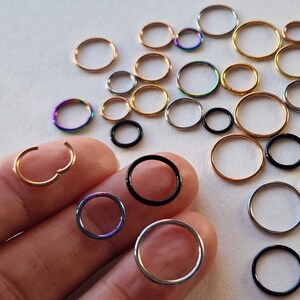Hoop on on sale top of ear