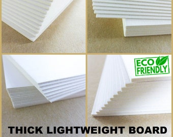 Lightweight Cardboard Backing Mount Board: Stiff Fiber Card for Crafts