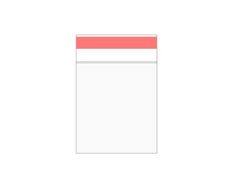 C7 Clear Cellophane Bags: 3.4" x 4.4" Self Seal Favor Bags