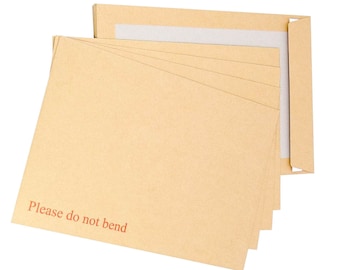 A4/C4 Hard Board Backed Envelopes: Strong Please Do Not Bend Envelopes