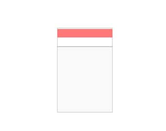 Small Cello Bags: Clear Self Seal Favor Bags (3.5" x 5")