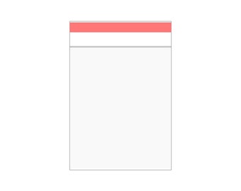 5x7 Clear Cello Bags: Self Seal Display Bags
