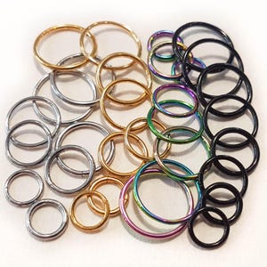 Surgical Steel Segment Ring Hinged Clicker Rings Septum Clickers Helix Tragus Cartilage Top Ear Hoops Body Piercing Nose Hoops Ear Hoops