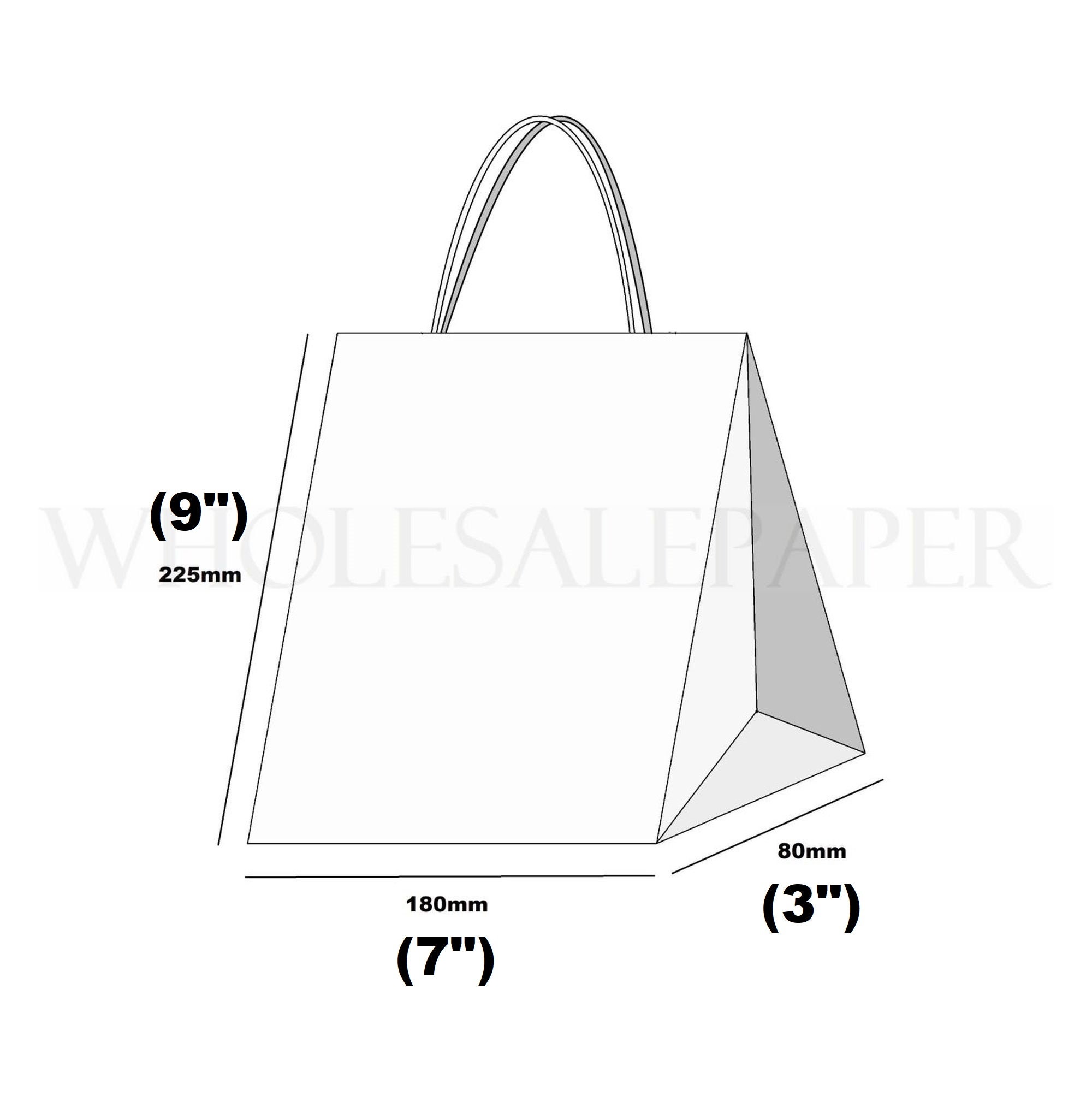 Eco White Paper Bags Twist Handle Carrier Bags Strong White Bags Small