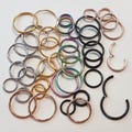 Surgical Steel Clicker Hoop: Nose, Septum, Lip, Ear Piercing 6mm 8mm 10mm 12mm