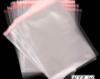 Clear Cellophane Self Adhesive Bags: Garment, Art & Gift Packaging
