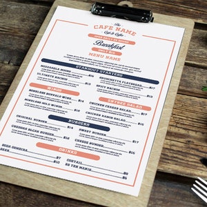 Modern Cafe Menu Template Bundle | Coffee Shop Menu, Price List, Welcome Sign | Minimalist Restaurant & Cafe Pintables