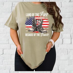 Land Of The Free Because Of The Brave Shirt
