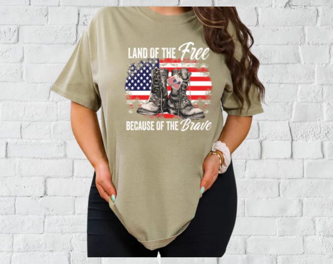 Land Of The Free Because Of The Brave Shirt
