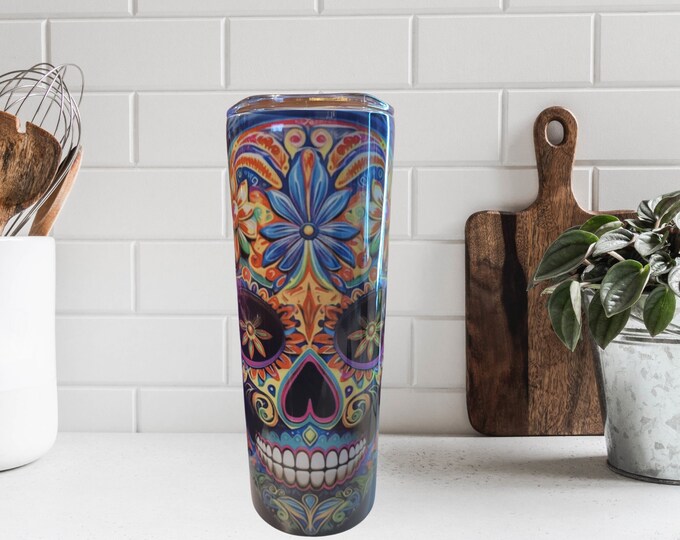 Sugar Skull Tumbler