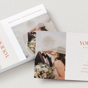 Photographer Business Card Template, Canva Template Photographers, Wedding Photography business card design, Horizontal Business Cards