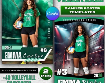 Basketball Poster Vorlage: Anpassbares Senioren Nachtbanner grün (Canva Editable, 16x24")