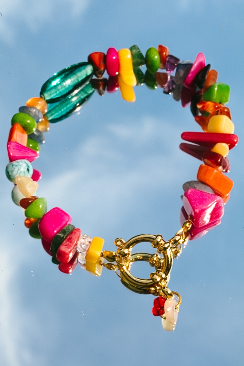 Gisèle bracelet in semi precious stones image 2