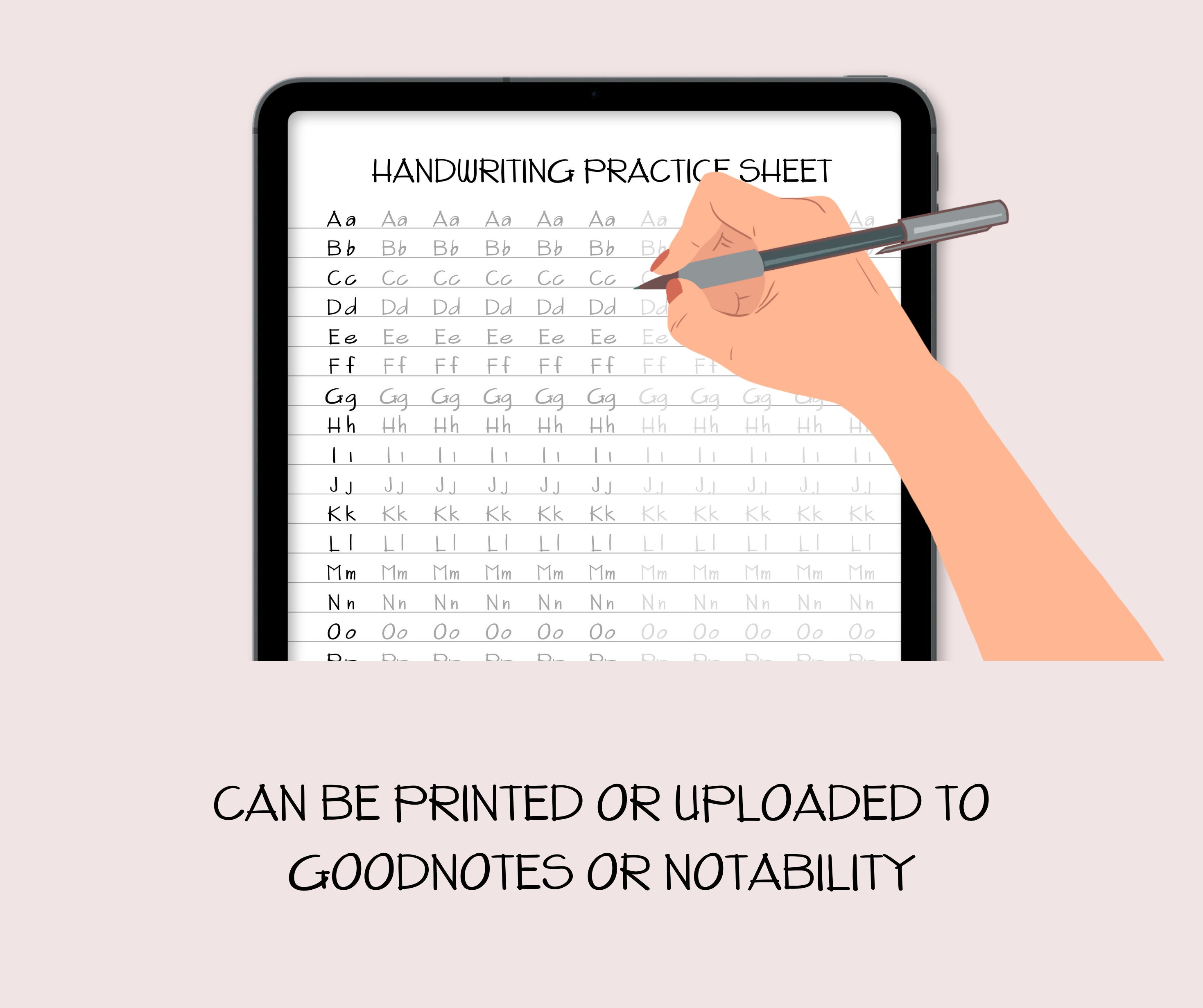 Architectural Handwriting Worksheets, Architect Printable Lettering