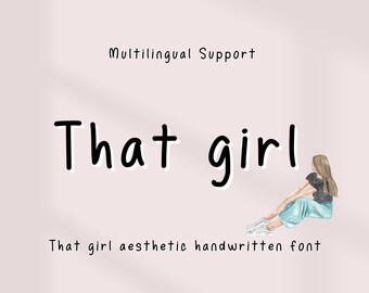 Handwritten font for digital note: Goodnotes, Notability, neat and tidy, multilingual support, ADHD, that girl, ultimate, aesthetic planner