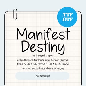 Handgeschreven lettertype: meertalig, nette stijl (TTF, OTF) manifest