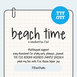 Whimsical Handwritten Font: Quirky Script for iPad Planners (TTF, OTF)