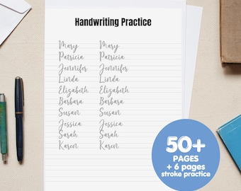 Bouncy Calligraphy Practice Sheets Templates, Calligraphy worksheets, Calligrapher, Printable Handwriting worksheets Full Alphabet numbers