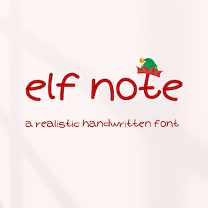 Bonita fuente manuscrita para regalo personalizado digital, maqueta de clipart de tarjeta de camisa para Goodnotes, notabilidad, carta de despedida, notas de elfo