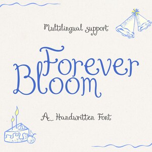 Wedding Font | Elegant Handwritten Script Font for Invitations, Bridal Branding, Monograms & Romantic Designs | Forever Bloom font OTF TTF