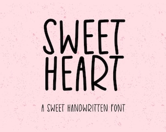 Herzförmige Handschrift, romantische Gestaltung, Valentinstags-Hochzeitsbastelarbeiten (Digitaler Download)