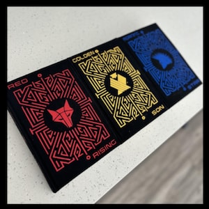 Red Rising Trilogy by Pierce Brown: Red Rising, Golden Son, Morning Star (Books 1-3) | Handmade Rebinds | Rebound Series