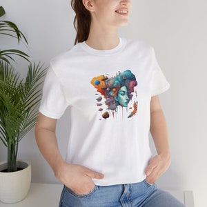 Futuristic Graphic T-Shirt: Multicolor Unisex Jersey Tee