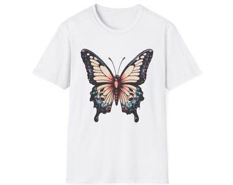 Bunter Schmetterling T-Shirt: Natur-Insekten-Grafik-T-Shirt