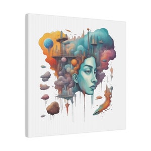 Matte Canvas, Stretched, 0.75&quot;