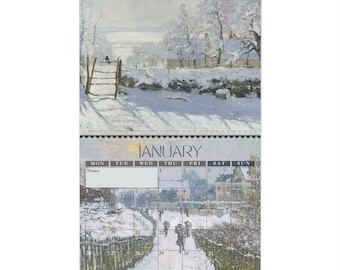 Monet Seasons 2026 Wall Calendar | Impressionist Art Calendar