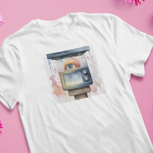 Surreal TV Eye T-Shirt: Art Lover Unisex Tee
