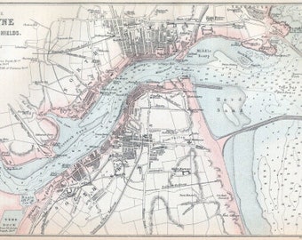 Tyne Map – Art Print Unframed