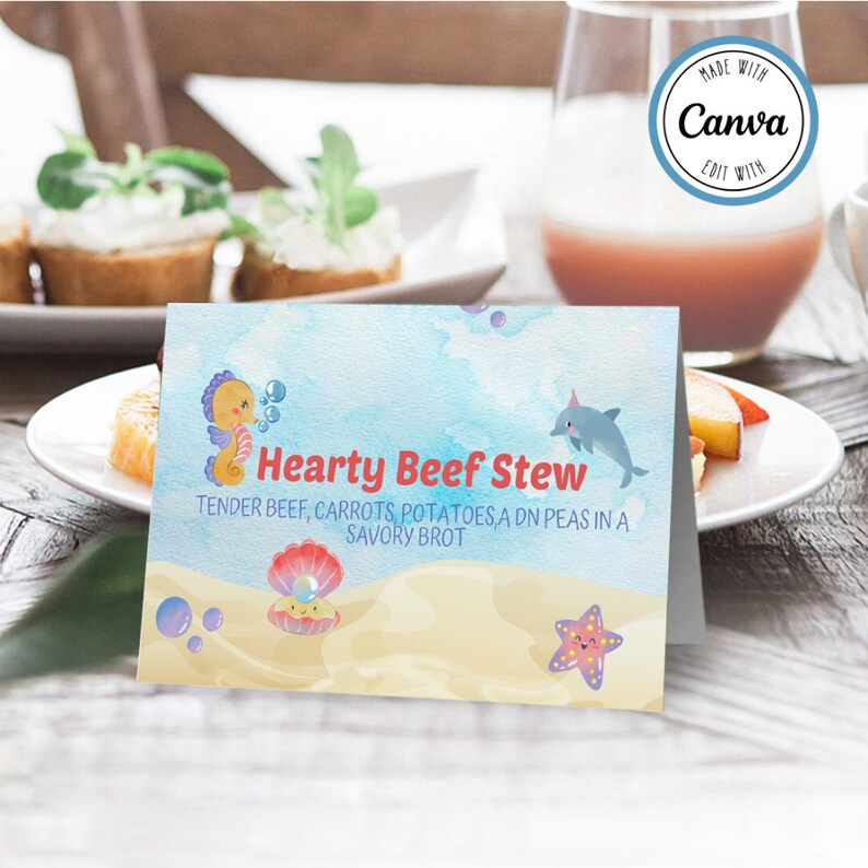 How To Make Foldable Food Labels On Canva