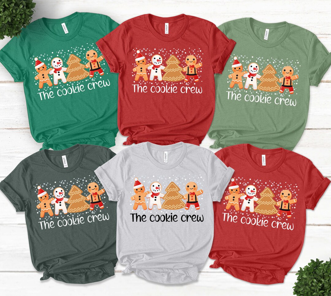 The Cookie Crew Shirt Christmas Cookie Lover Cookie Shirts Etsy